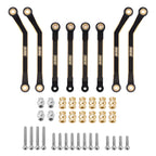 INJORA Black Brass High Clearance Chassis Links 39g Heavy Brass Links for FMS