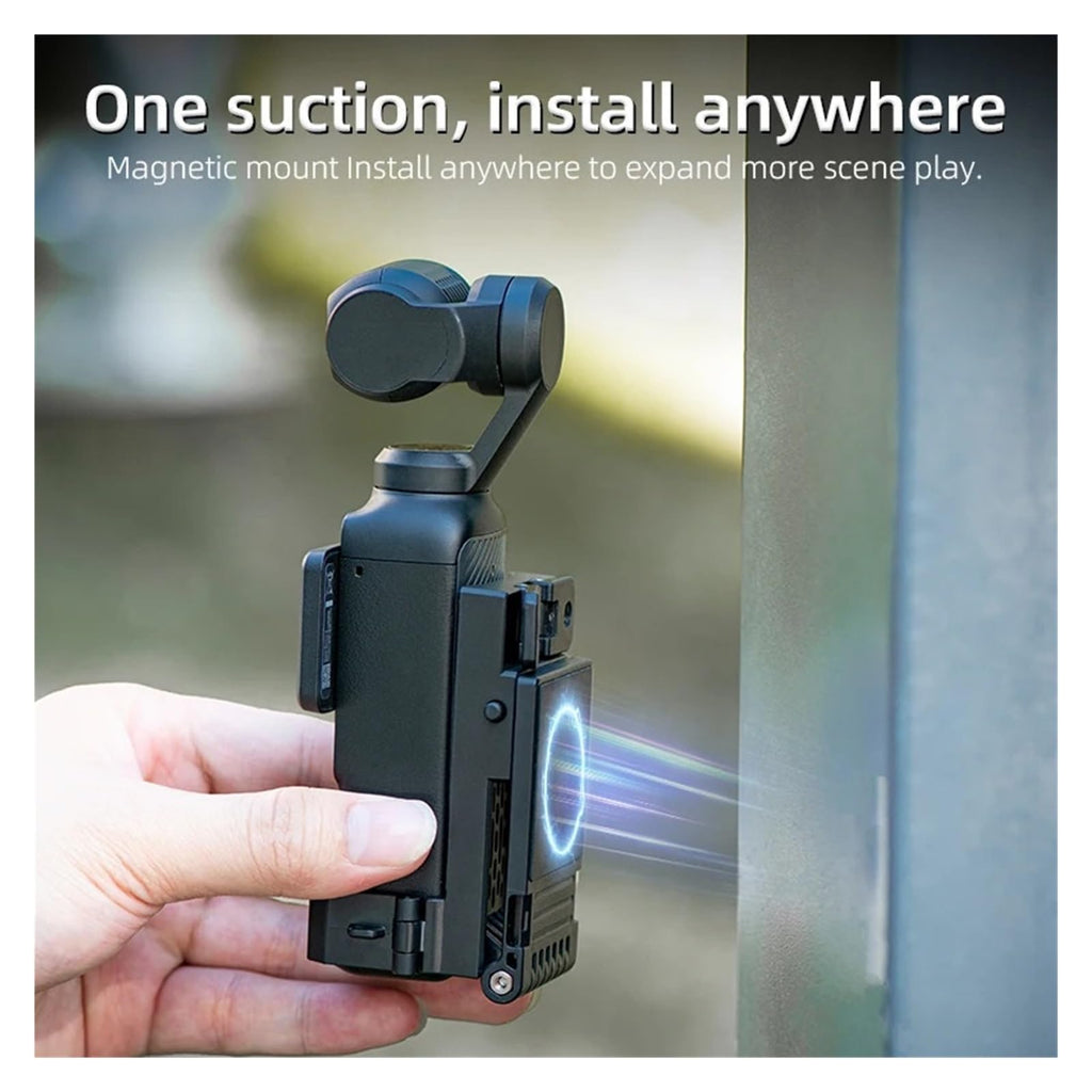 Compatible For DJI, Magnetic Mount Suction Fixed Bracket Angle Adjustable Base For Pocket 4 3 Camera Accessory