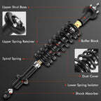 A-Premium Rear Complete Strut Assemblies with Coil Springs, Set of 2
