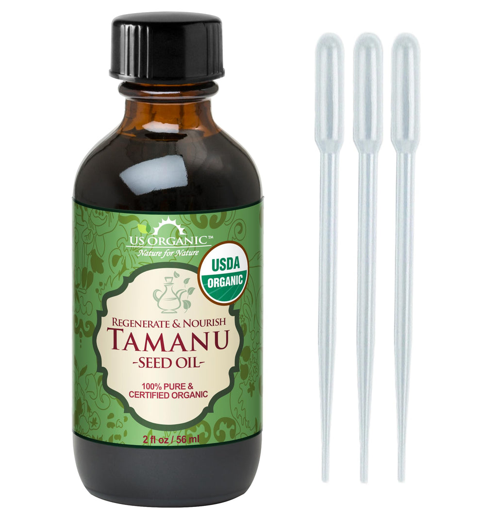 Organic Tamanu Oil USDA Certified 100% Pure Virgin Cold Pressed Unrefined 2oz