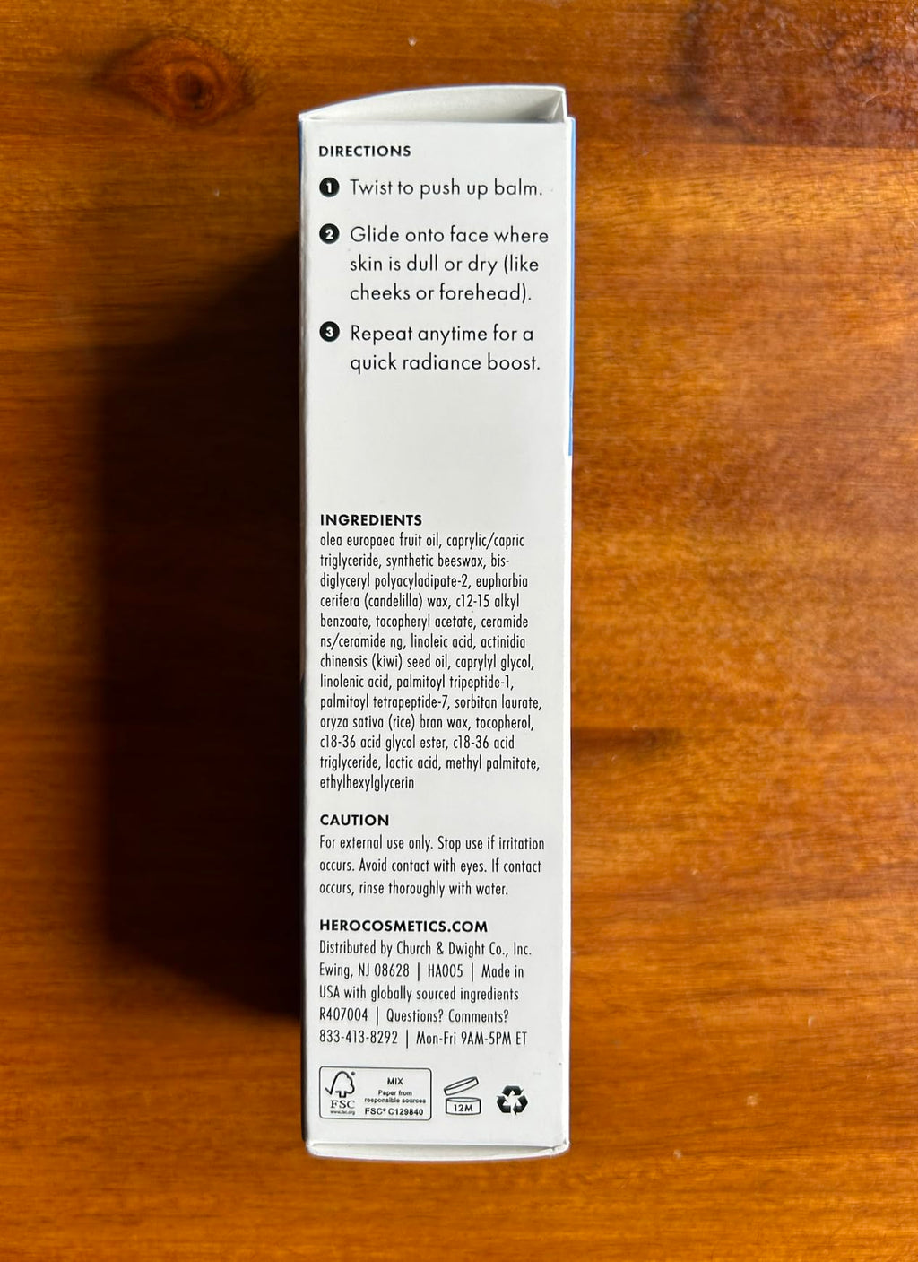 Hero Cosmetics Glow Balm Radiant Skin Stick – Instantly Gives Skin a Glowy