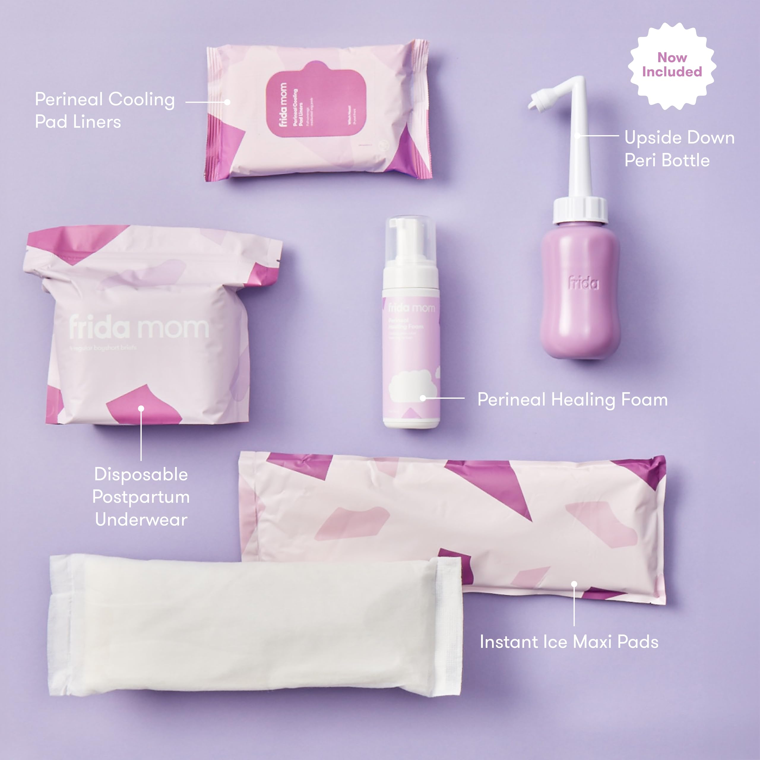 Frida Mom 11pc Postpartum Essentials Kit Gift Set, Hospital Bag Must Haves for