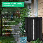 FAMIROSA 50 Gallon / 200L Rain Barrel, Collapsible Rain Barrels to Collect