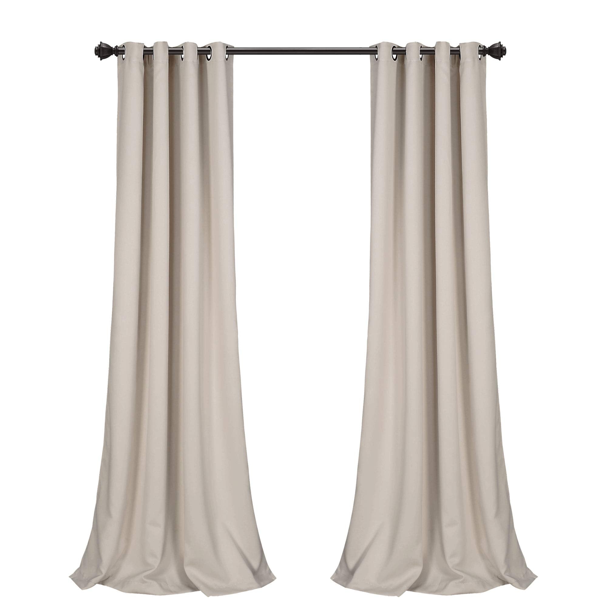 Lush Decor Insulated Grommet Blackout Window Curtain Panels, Pair, 52" W x 95"