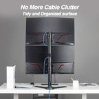 AVLT 34" Vertical Ultrawide Monitor Mount Stand Two Stacked 26.5 lbs Screens on