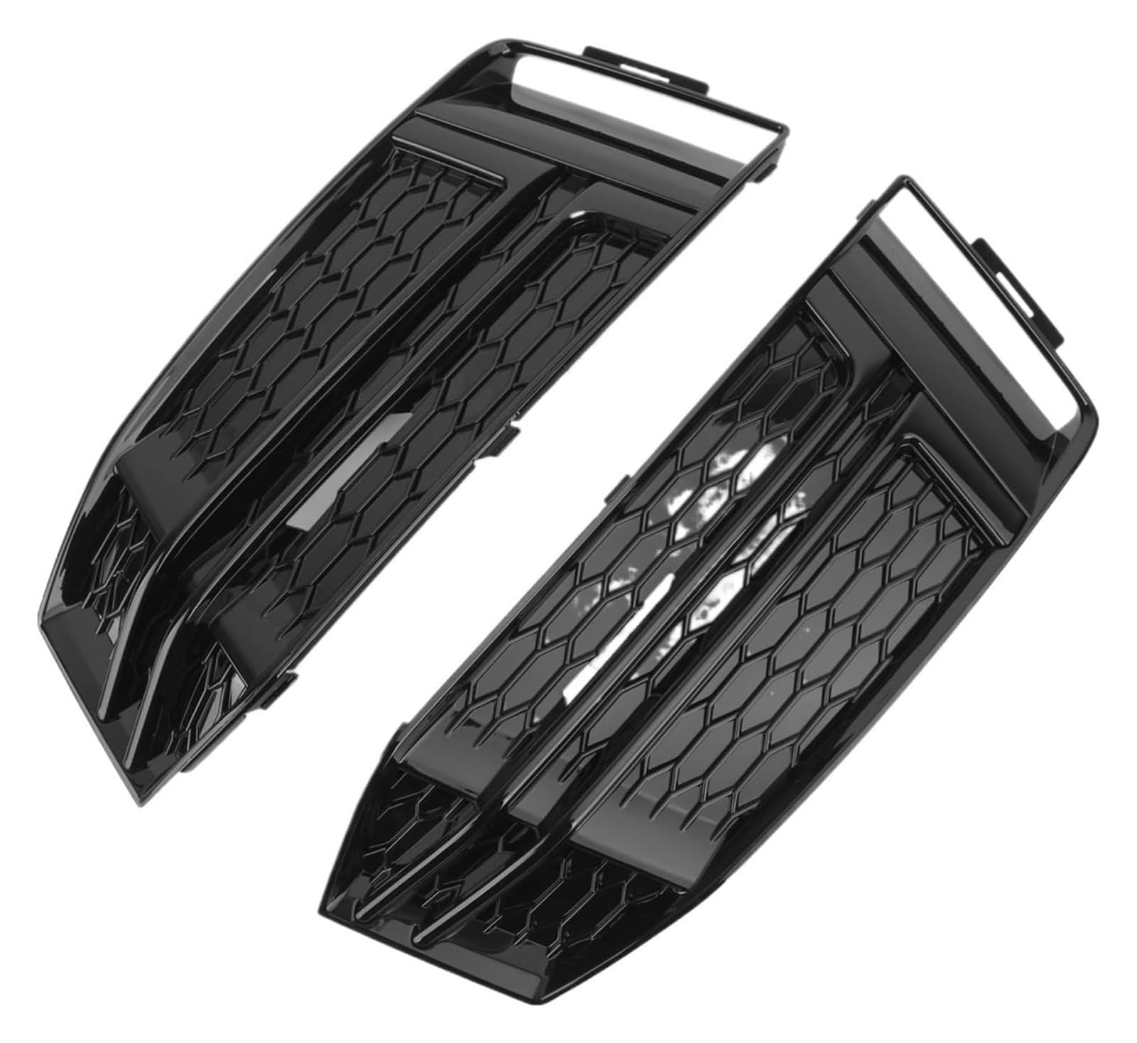 1 Pair Front Fog Light Cover Bumper Grille Compatible for AUDI A4 B9 2016 2017