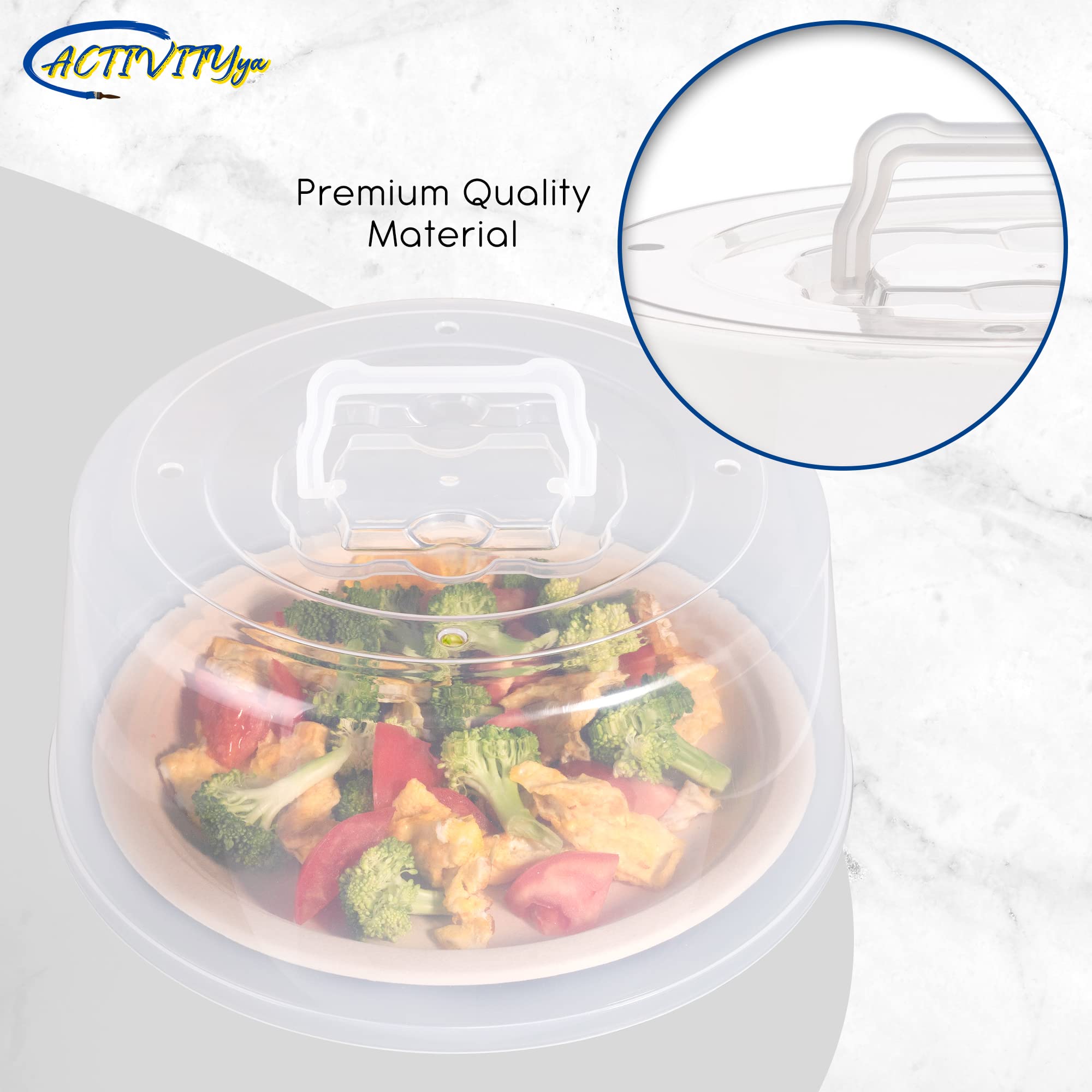 Large Microwave Cover for Food - Splatter Guard Lid - Cake Stand Cover - Size