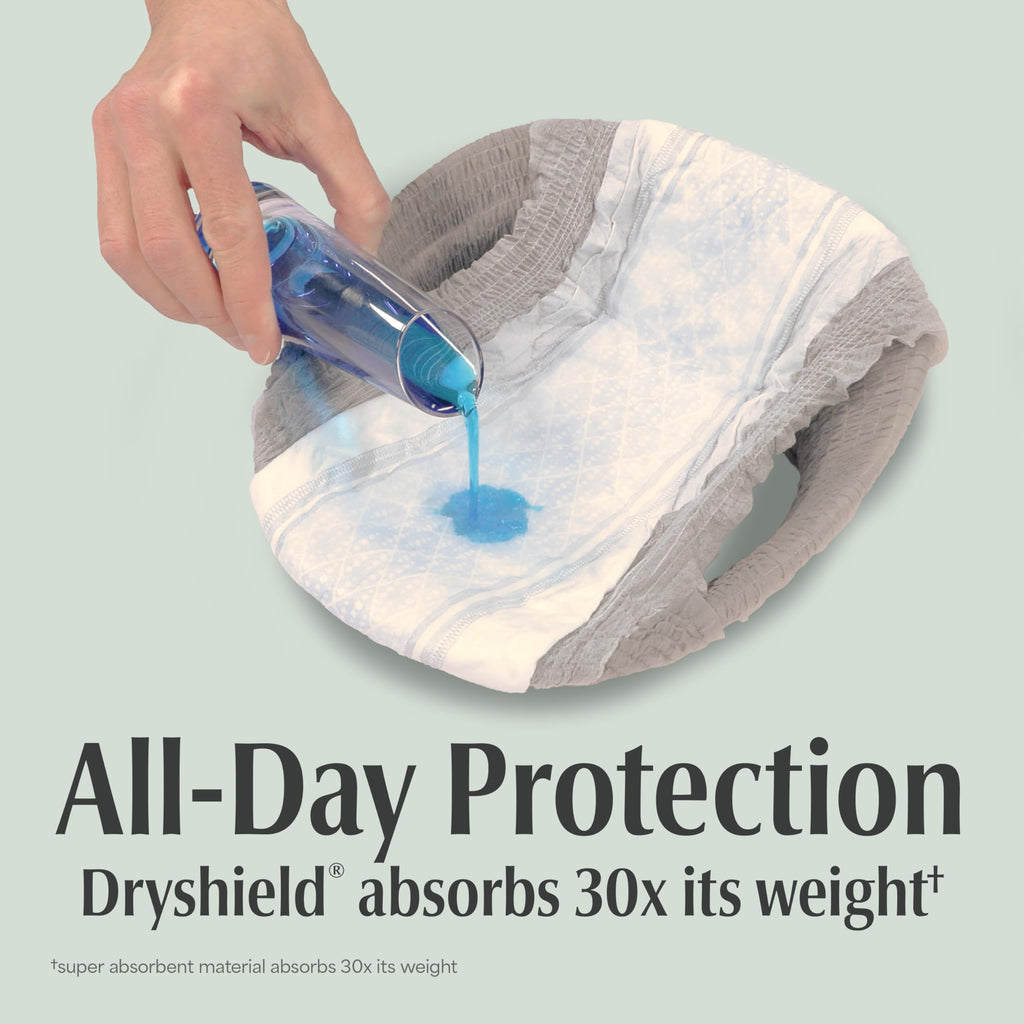80 Count Size S/M Depend Fresh Protection Adult Diapers for Men