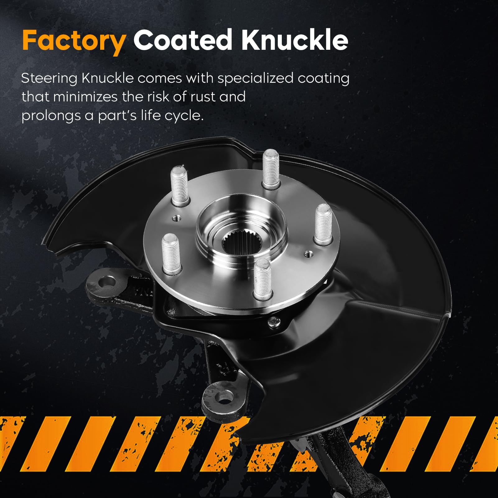 Front Steering Knuckle Hub Assembly Honda Civic 2006-2011 Pair 698-450/451