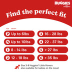 Huggies Size 1 Diapers, Little Snugglers Diapers, Size 1 (8-14 lbs), 198 Count