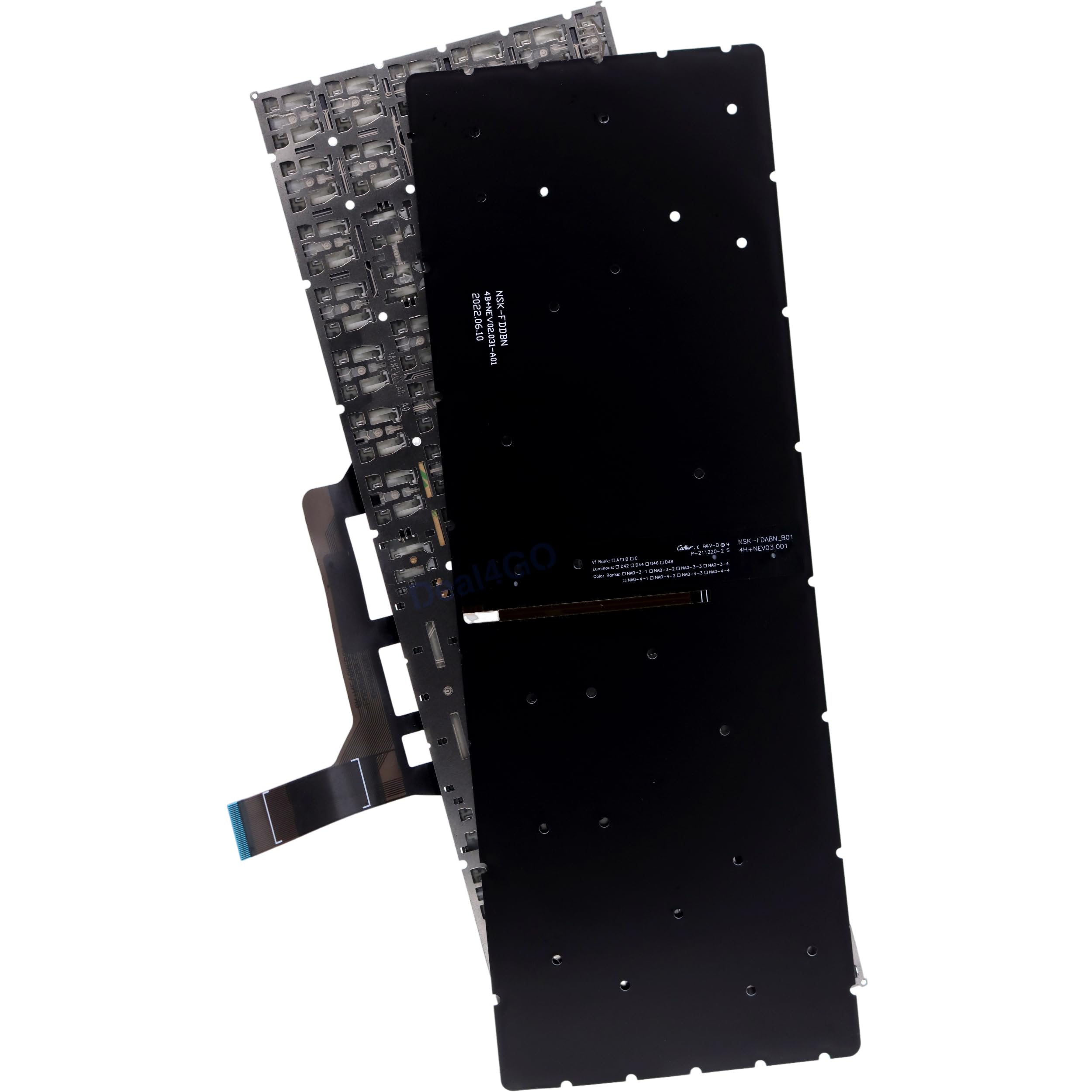 Deal4GO Backlit Keyboard MSI GF65 Thin 10UE-047 9SD Single Color LED Replacement