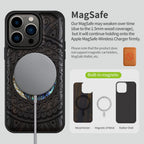 Carveit Designer Wooden Protective Magnetic Case for iPhone 14 Pro Case [Wood