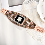 Boho Beaded Bracelets Watch Band Women and Case Compatible with Apple Watch Band