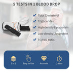 20 Pack 5 in 1 Lipid Test Strips for URIT PSF-30 Cholesterol Tester Meter, 20