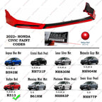 WheelX Front Lip Compatible with 2022-2024 Honda Civic, V3 Style Air Dam Lower