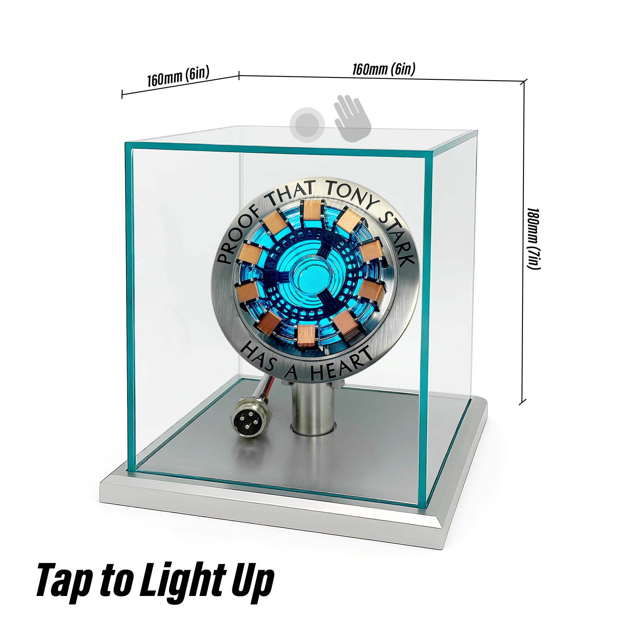 Lonyiabbi Arc Reactor LED Atmosphere Light USB Lamp w/ Display Case