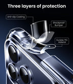 Mkeke Clear iPhone 17 Pro Case Shockproof Military Grade Drop Protection 6.3