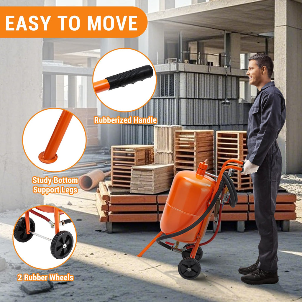 5 Gallon Portable Sand Blaster 60-110 PSI Blasting Machine