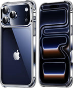 Mkeke Clear iPhone 17 Pro Case Shockproof Military Grade Drop Protection 6.3