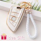 Gematay for BMW Key Fob Cover, Key Case Shell Compatible with BMW X1 X2 X3 X5 X6
