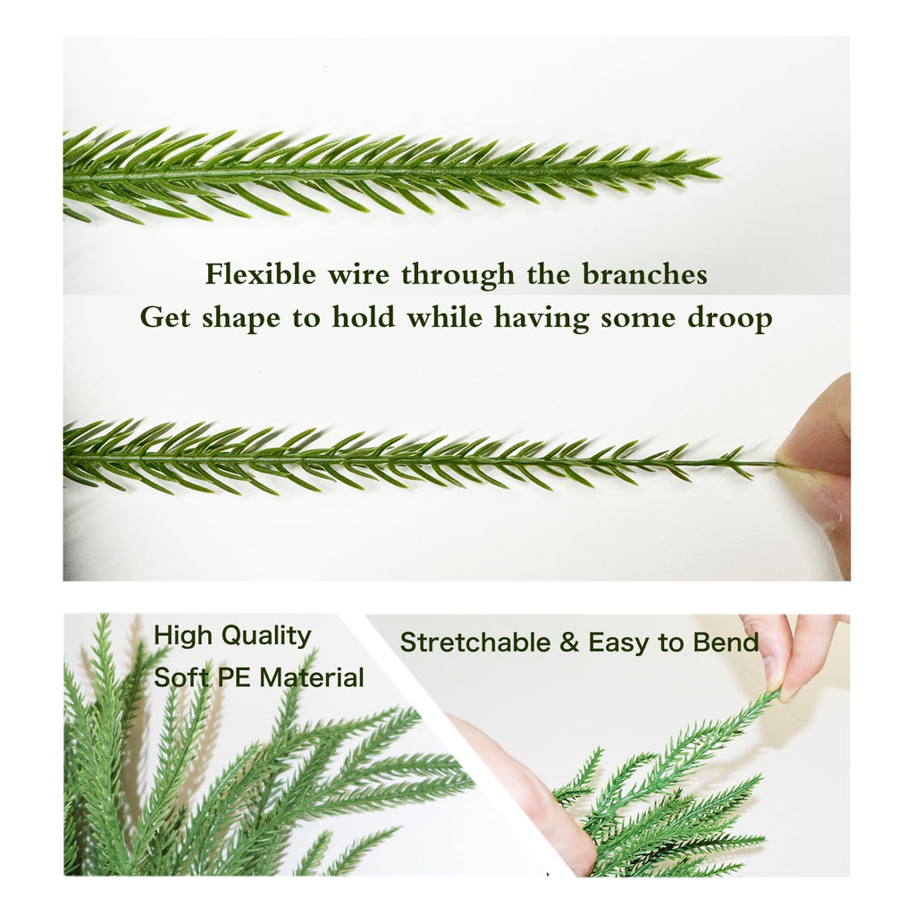 9FT Artificial Christmas Garland Real Touch Pine Greenery Indoor Outdoor Decor