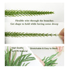 9FT Artificial Christmas Garland Real Touch Pine Greenery Indoor Outdoor Decor