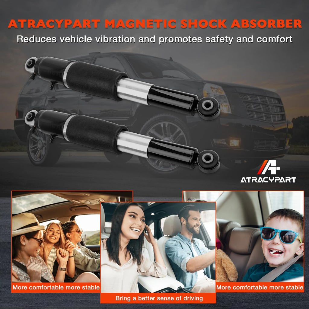 Rear Air Shock Struts Pair Cadillac Escalade Tahoe Yukon Suburban 07-14