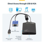 StarTech.com Portable Laptop Crash Cart Adapter for Server Management, USB/VGA
