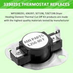 AMI PARTS 279816 Dryer Thermal Fuse & Thermostat Replacement Part Kit Replaces