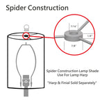 Aspen Creative 32984, Empire Natural Palm Leaf Spider Shade, 6" Top x 10" Bottom