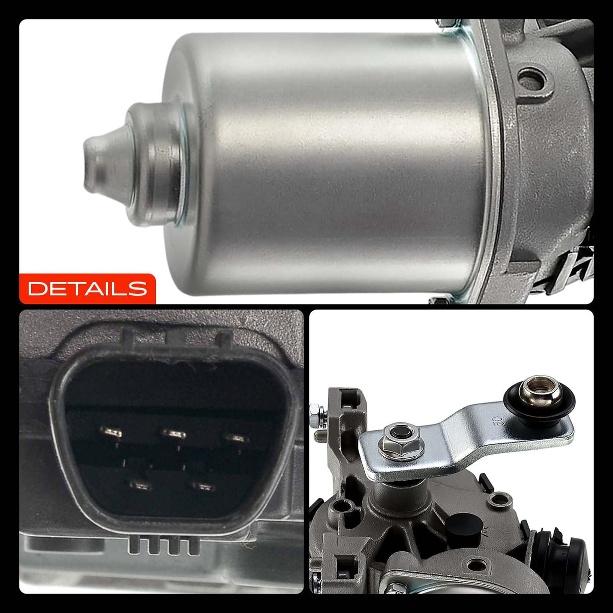 A-Premium Front Windshield Wiper Motor 5 Pin