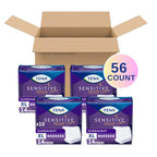 56Count TENA Sensitive Care Overnight Incontinence Underwear Women XL 39-52 Inch
