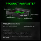KUOWEIHUD Heads up Display for Cars,Car HUD,Head up Display for Car,Digital GPS