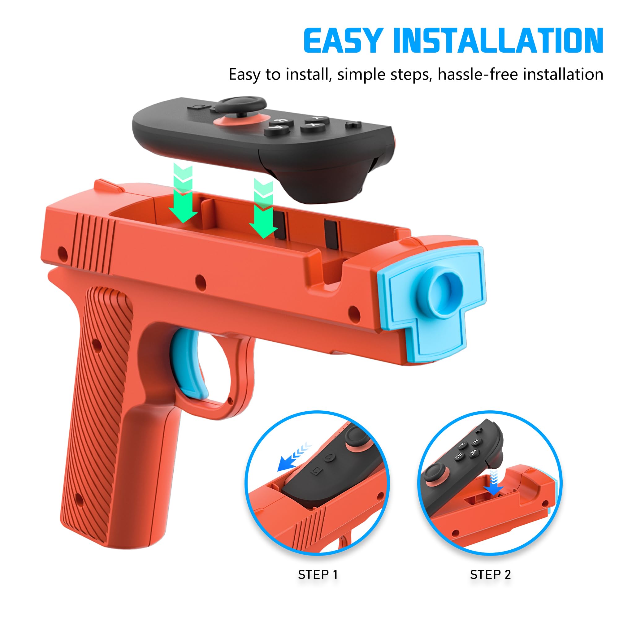 RHOTALL Shooting Game Hand Grips Compatible with Nintendo Switch 2, Shooting &