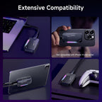 500GB Magnetic Portable SSD,2050MB/s Type-C USB 3.2 Gen 2x2 External SSD,4K