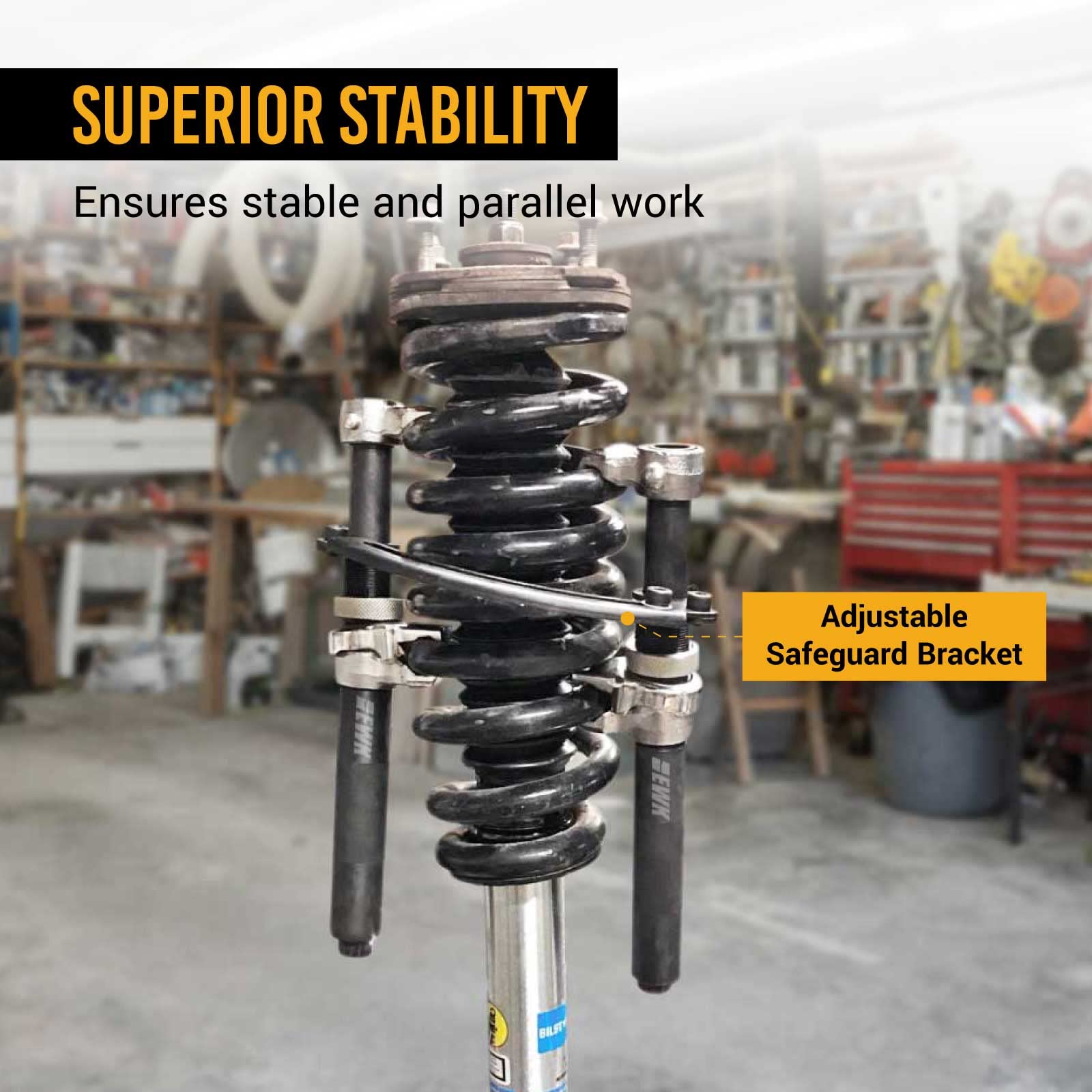 EWK Coil Spring Compressor Tool Set, 3 pcs Heavy Duty Macpherson Strut Spring