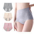 3 Pack Women's Incontinence Underwear Washable, Double Elastic High Waist Adult