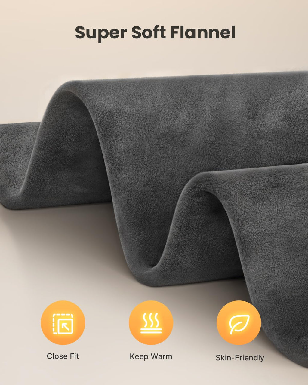 iDOO Heating Pad Neck Shoulder Back Pain Relief Large 24x33 Electric Gray