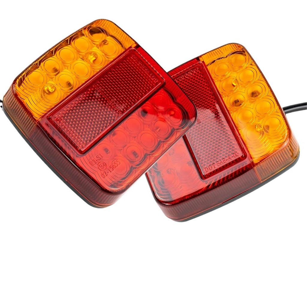 LED Waterproof Trailer Lights Kit Brake Tail Running License Lamp 12V RV Truck