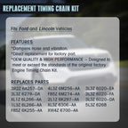 5.4 timing chain kit W/cam phaser Timing Chain Tensioner Sprocket for 2005 f150