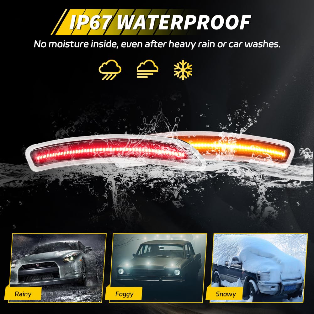 VYNTRAL Front/Rear Side Marker Light Compatible with Gen3 MINI Coop-er F55 F56
