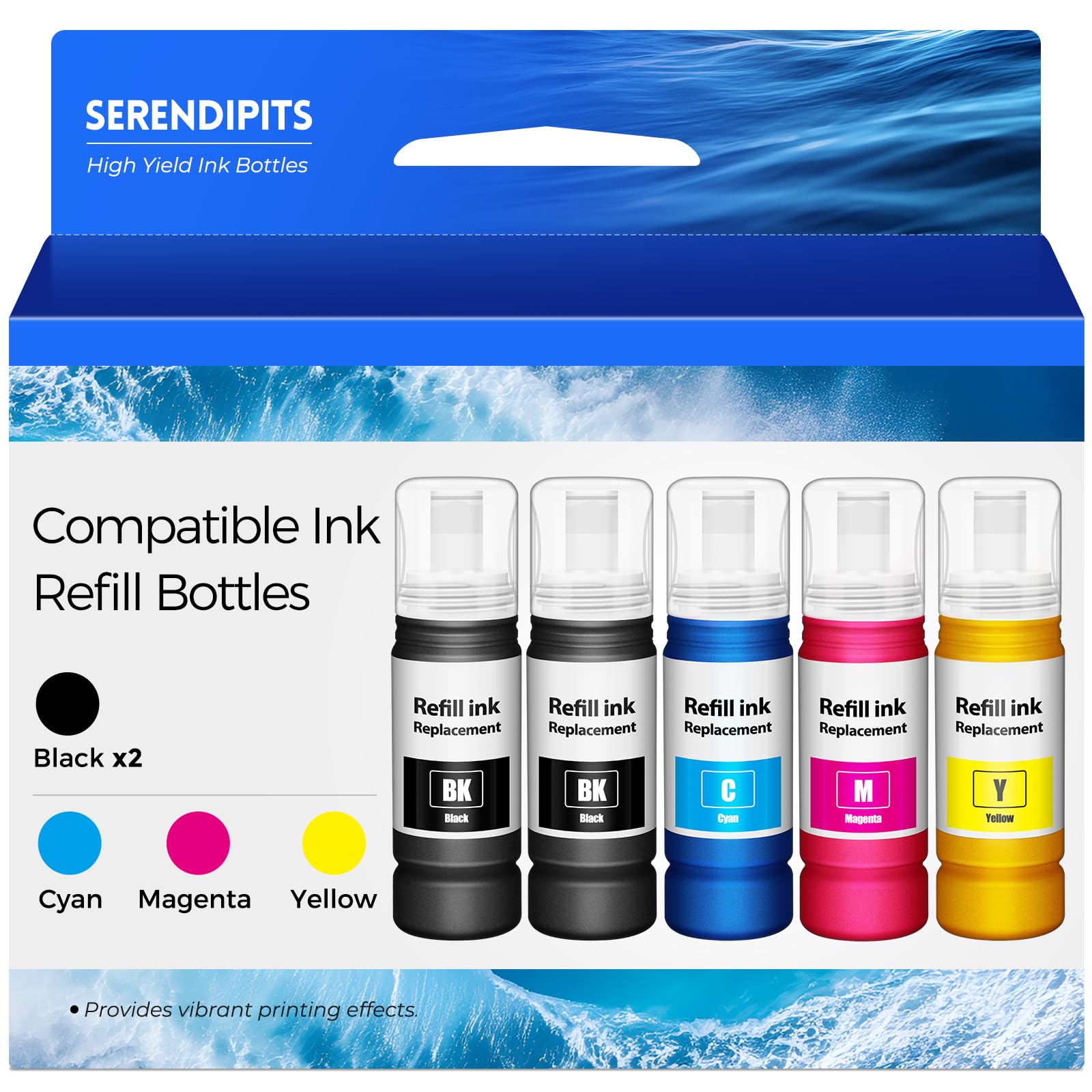 Compatible for EPT522 Ink Refill Bottles ET-2800 ET-2400 ET-4800 Replacement for
