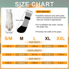 BEAUTYZOO Waterproof Dog Socks to Prevent Licking Paws, Christmas Dog Socks for
