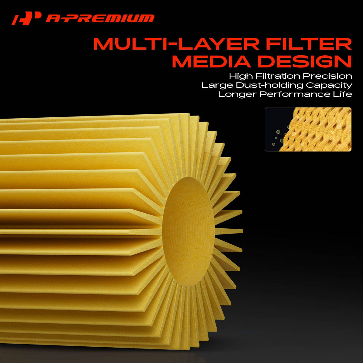 A-Premium Rear Left Fuel Filter Assembly Compatible with Mercedes-Benz