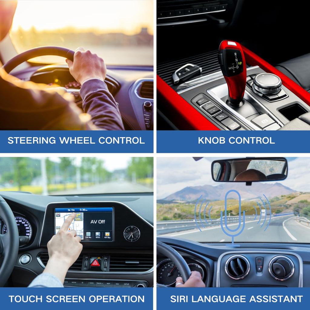 Wireless Carplay Adapter, 4 in 1 Wireless Android Auto Adapter Compatible with