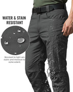 Men's Stretch Tactical Cargo Pants Waterproof Ripstop Lightweight Hiking Pants
