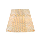 Aspen Creative 32984, Empire Natural Palm Leaf Spider Shade, 6" Top x 10" Bottom