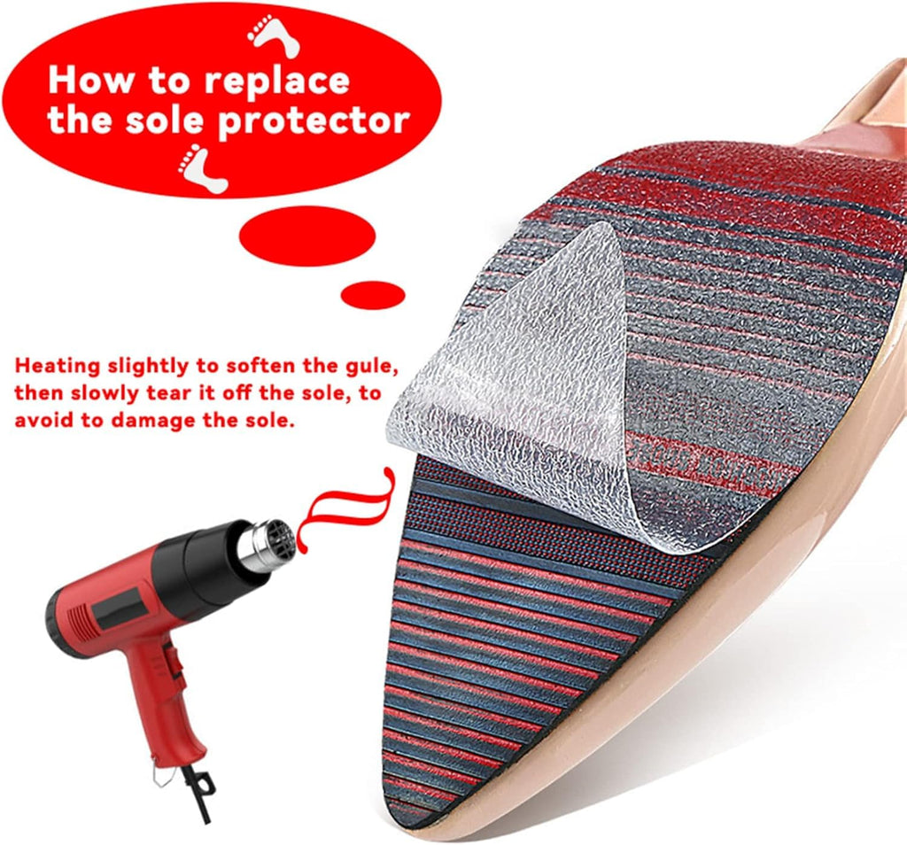 8 Pack Red Bottom Sole Protector Anti-Slip High Heel Shoe Sticker for Louboutin