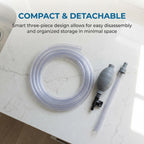 Delyle Aquarium Siphon Gravel Cleaner, 3-in-1 Fish Tank Vacuum with Sand Washer,