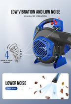 WILD BADGER POWER Leaf Blower 26cc Gas 475CFM 165MPH 10.1lbs